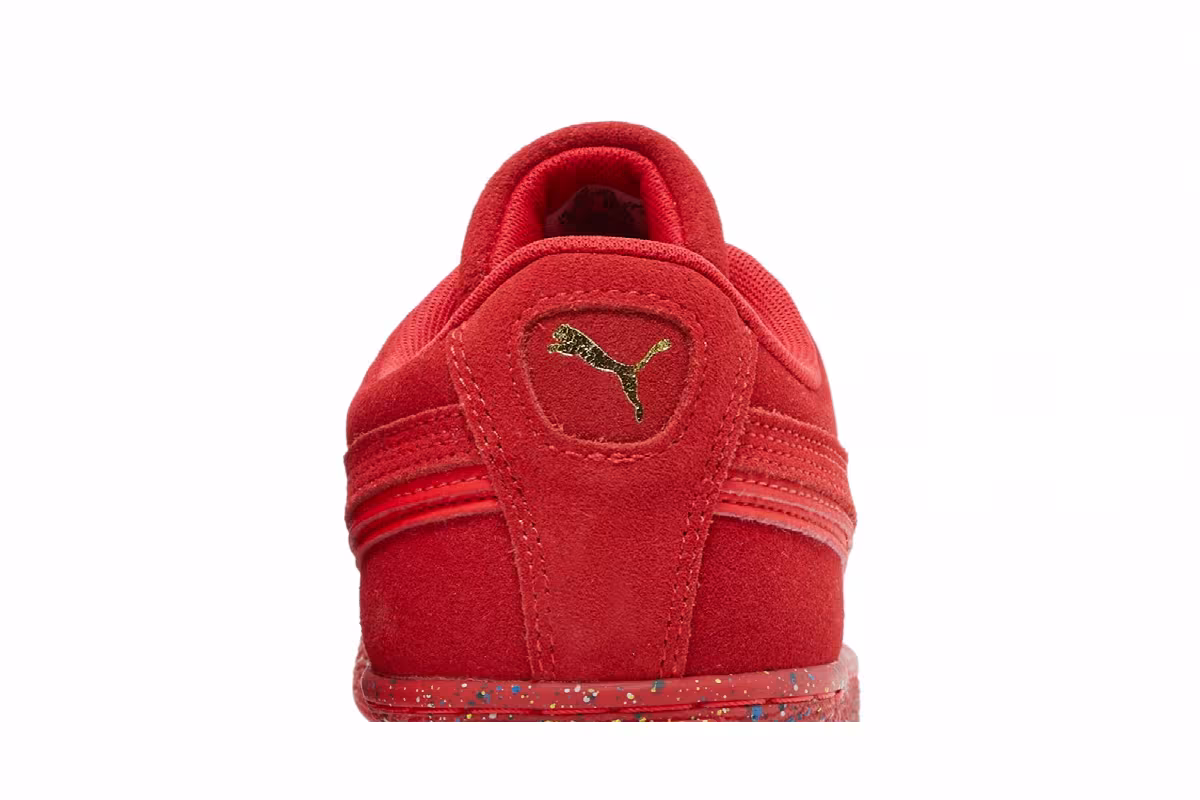 Puma Suede Triplex Mono Red Paint Splatter, view 8