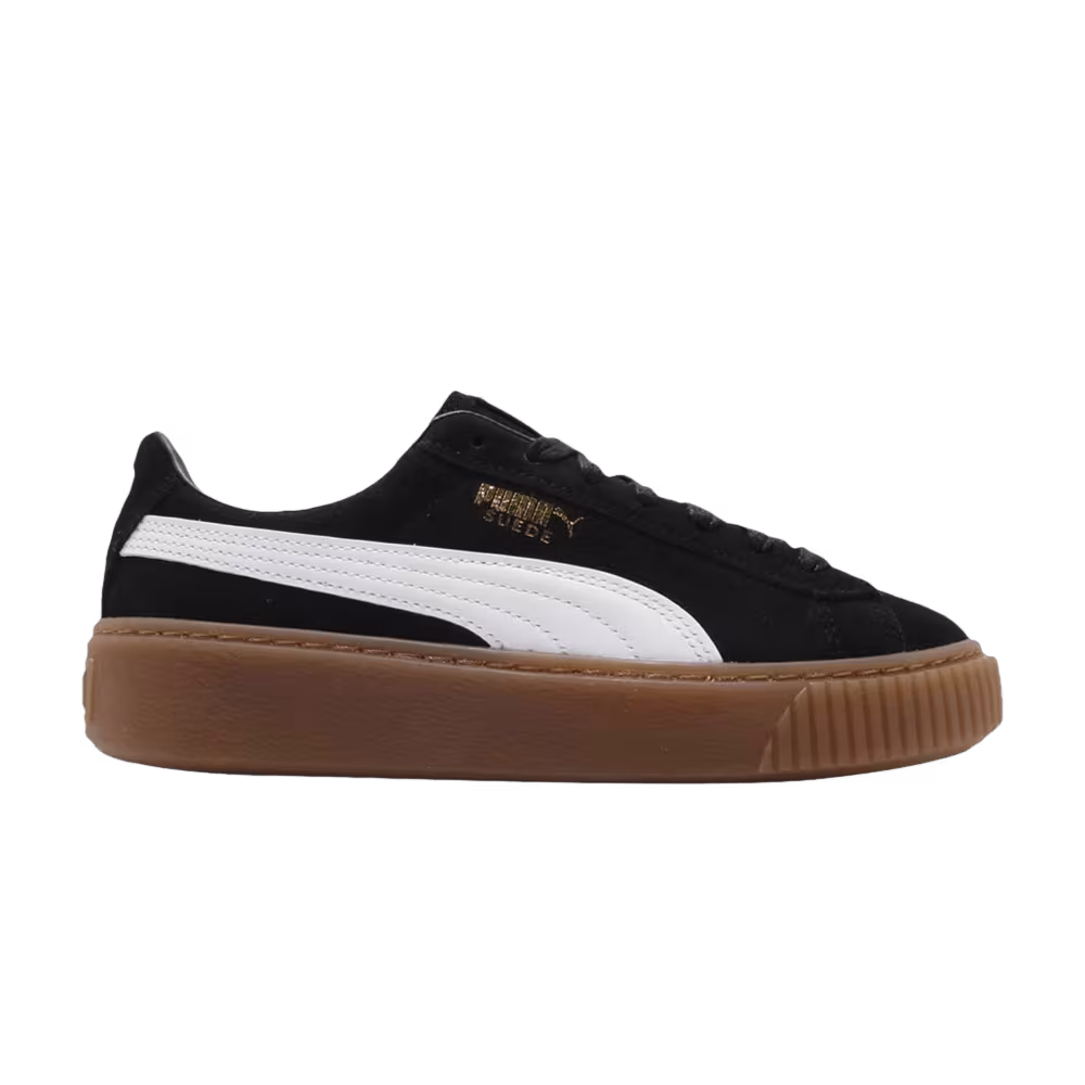 Puma Women's Suede Platform Black Gum