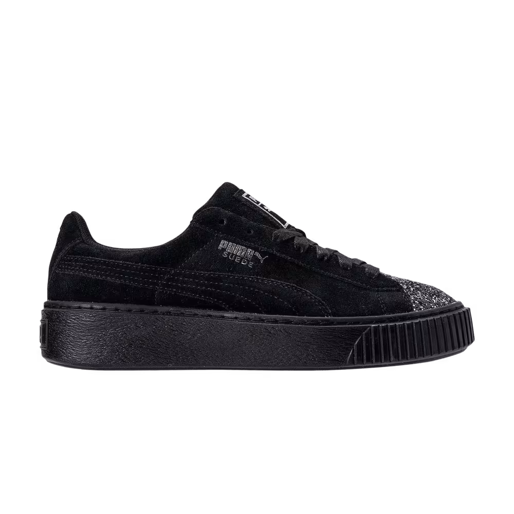 Puma Women's Suede Platform Crushed Gem - Black