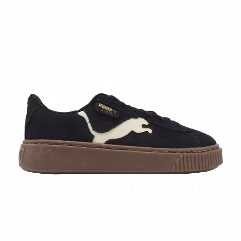 Puma Wmns Suede Platform 'Cutout - Black Alpine Snow'