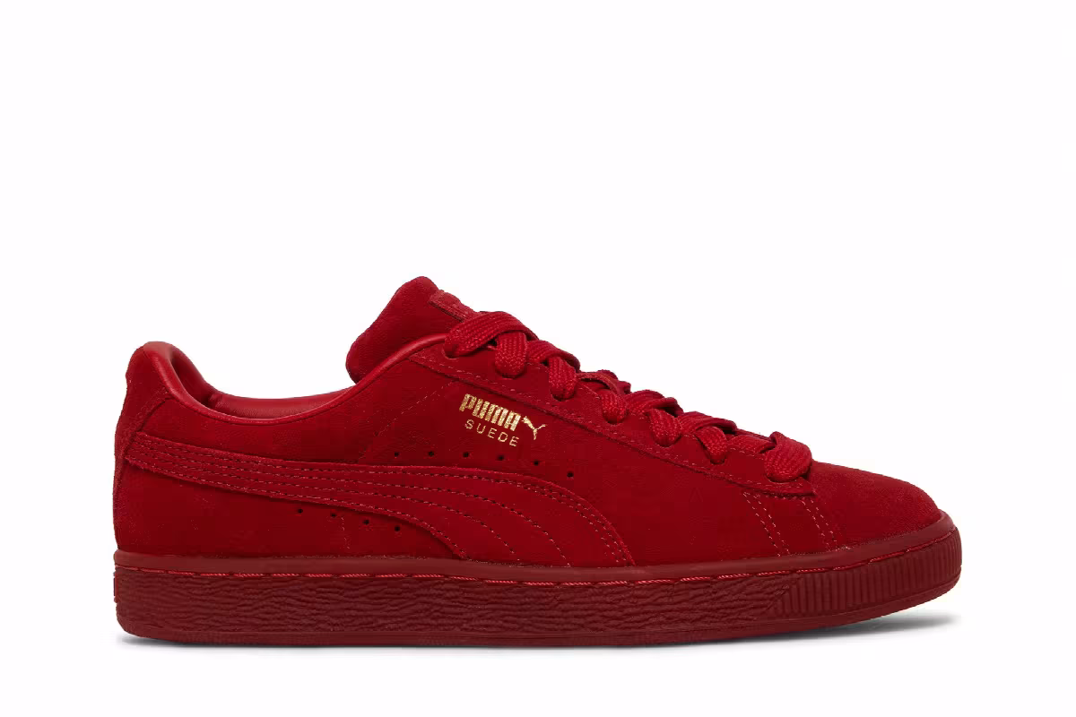 Puma Suede Classic Jr Mono Gold - Barbados Cherry, view 2