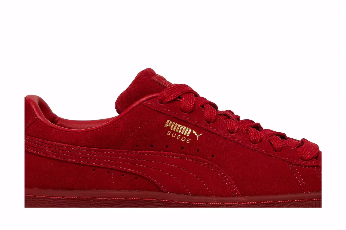 Puma Suede Classic Jr Mono Gold - Barbados Cherry, view 3