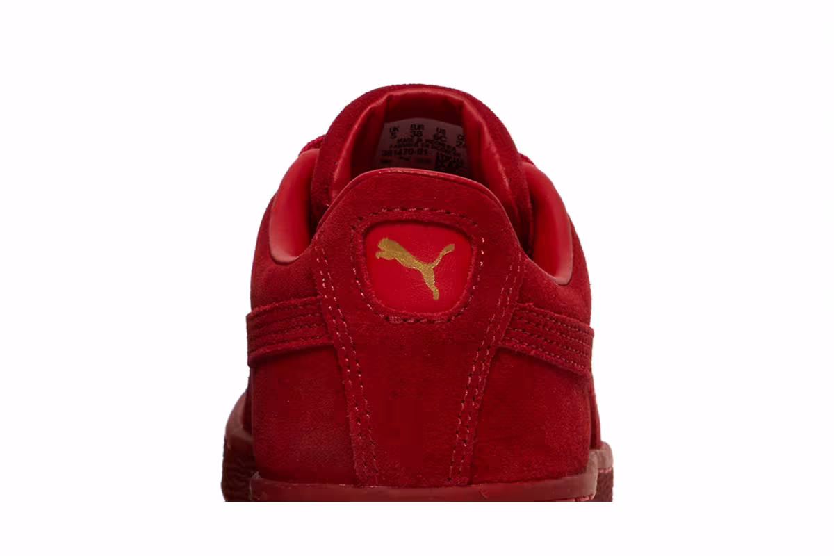 Puma Suede Classic Jr Mono Gold - Barbados Cherry, view 8