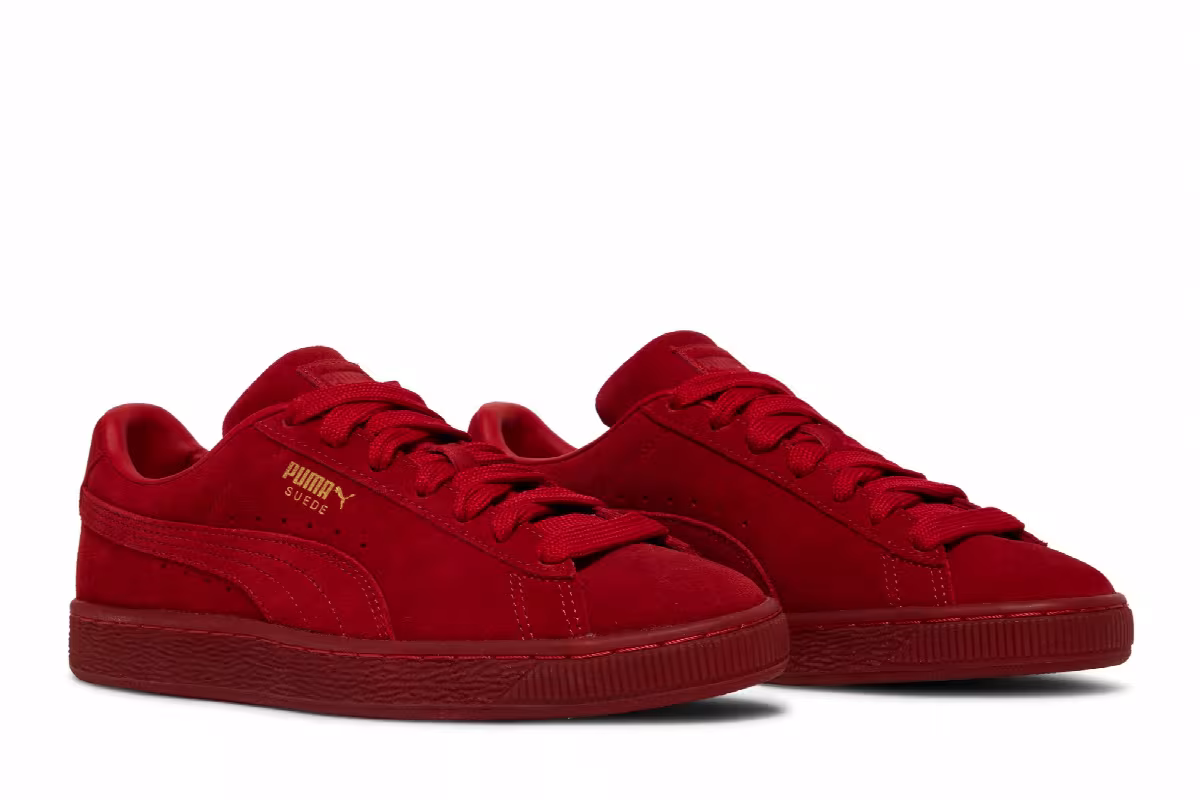 Puma Suede Classic Jr Mono Gold - Barbados Cherry, view 9