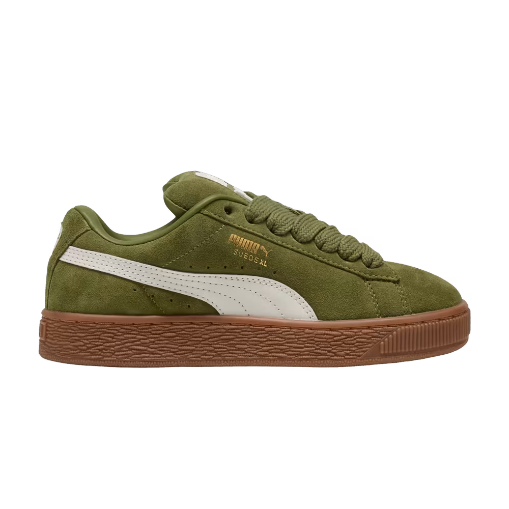 Puma Suede XL Big Kid Olive Green Vapor Gray