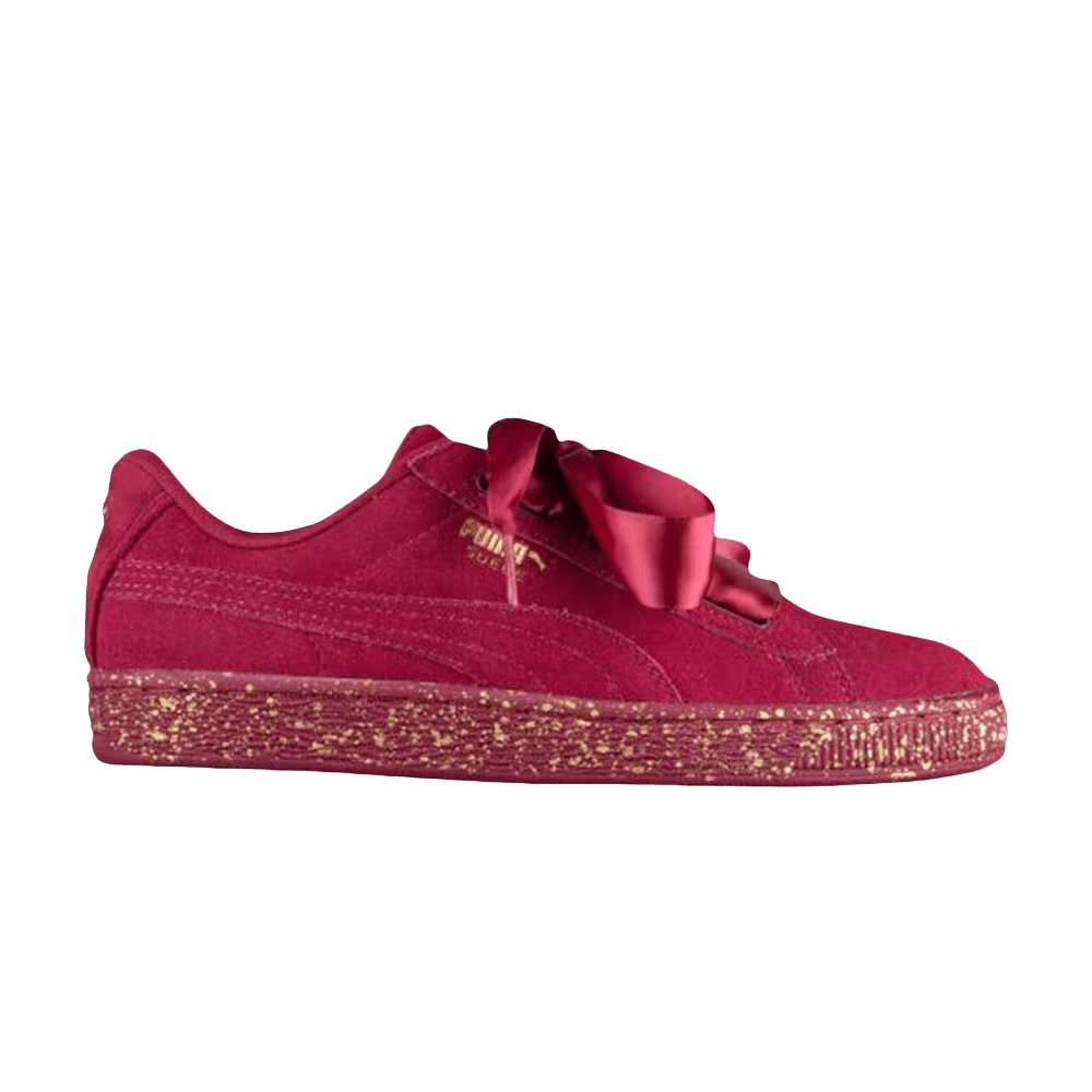Puma Suede Heart Winter Jr Red Velvet