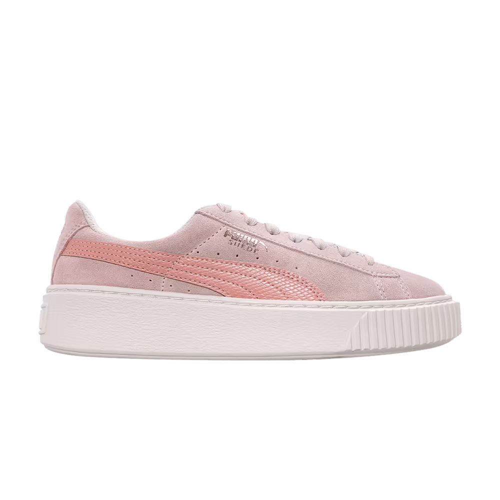 Puma Suede Platform Jr Snake - Pearl
