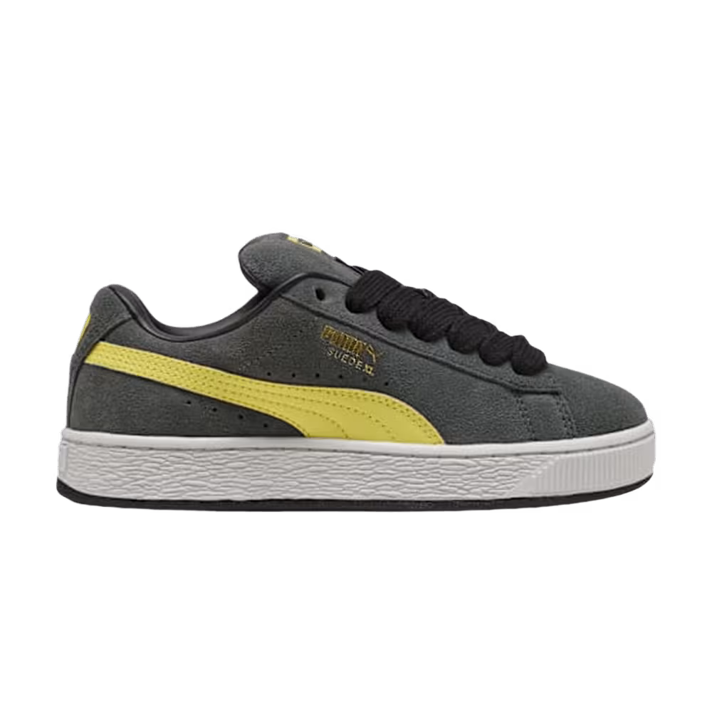 Puma Suede Xl GS Shadow Gray Lemon Meringue