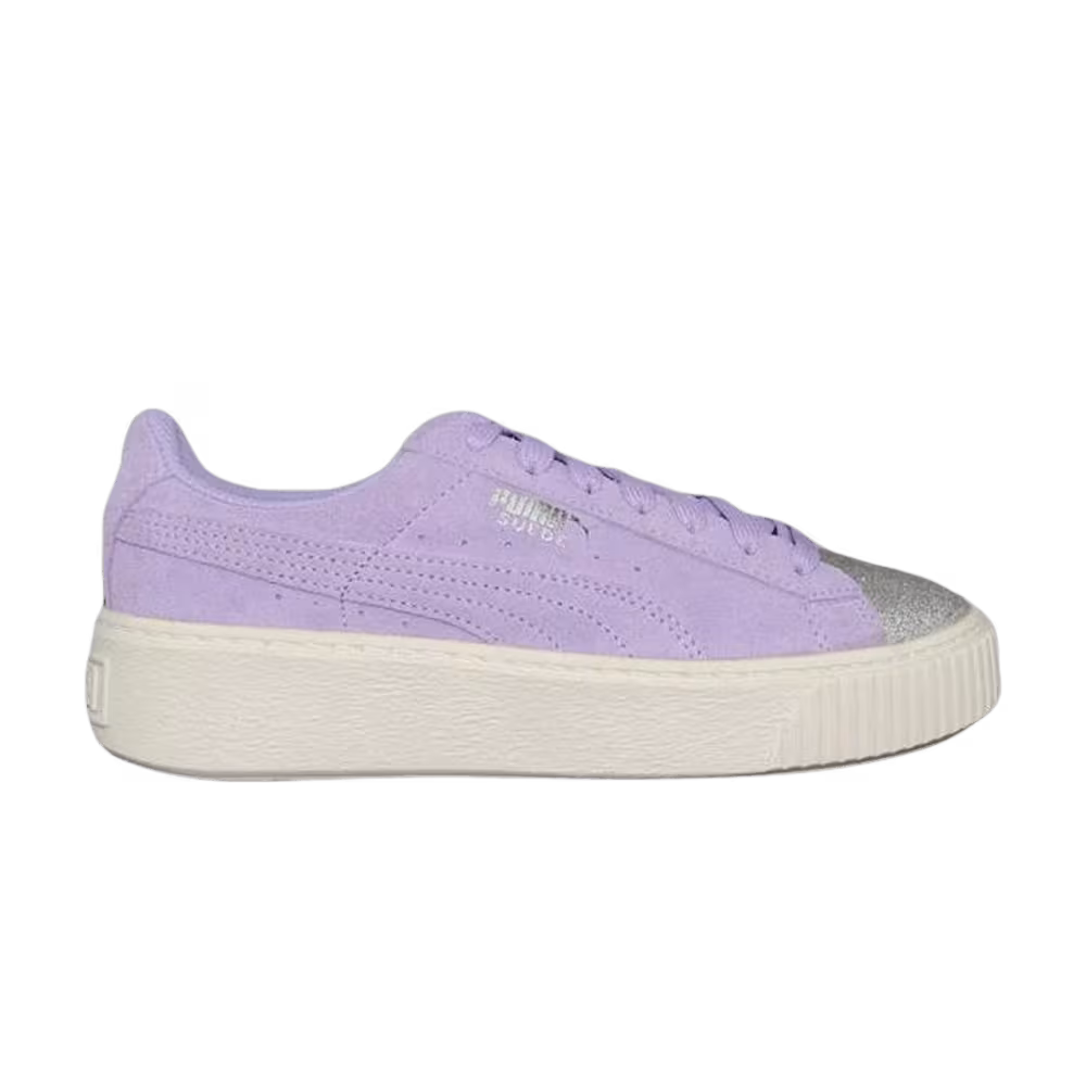 Puma Suede Platform Jr Pink Gold