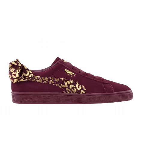 Puma Suede Bow Jr 'Fig Team Gold'