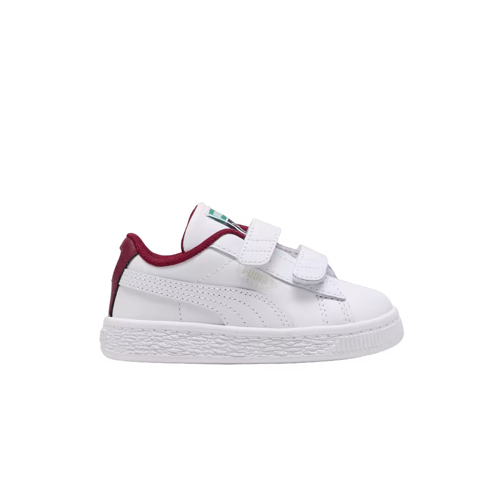 Puma Suede Toddler White Team Regal Red