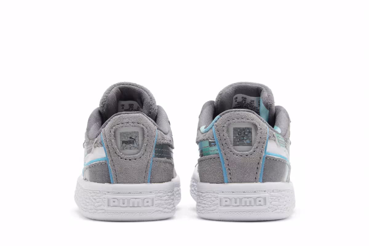 Minecraft x Puma Suede Infant Grey Violet Block, view 7
