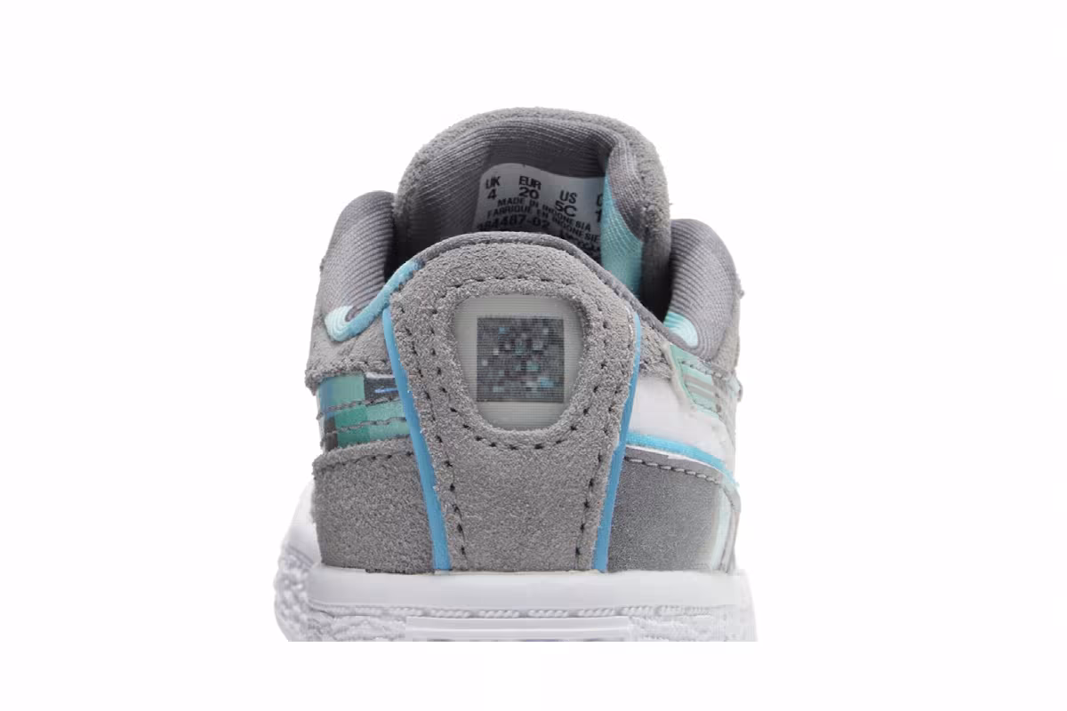 Minecraft x Puma Suede Infant Grey Violet Block, view 8