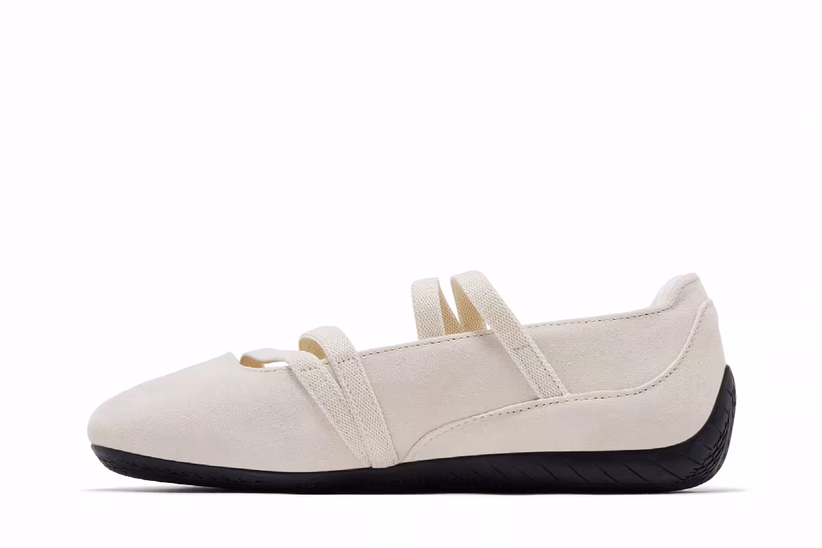 Puma Women's Speedcat Ballet Alpine Snow Black, view 4