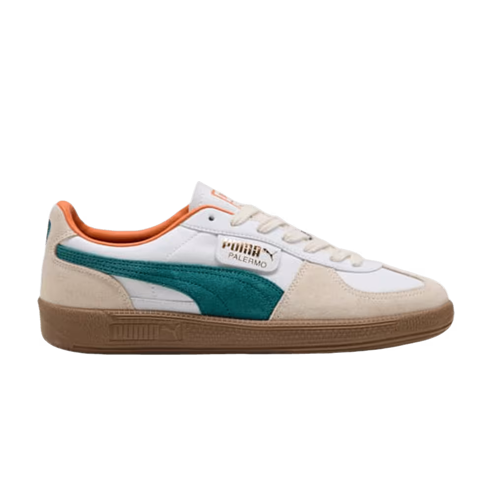 Puma Palermo Leather White Emerald Ice Gum