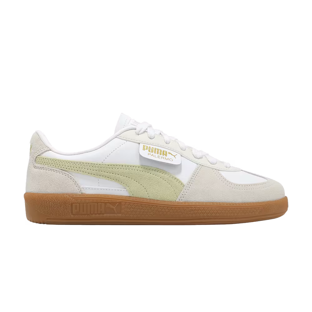 Puma Palermo Leather Vapor Grey Pistachio Green