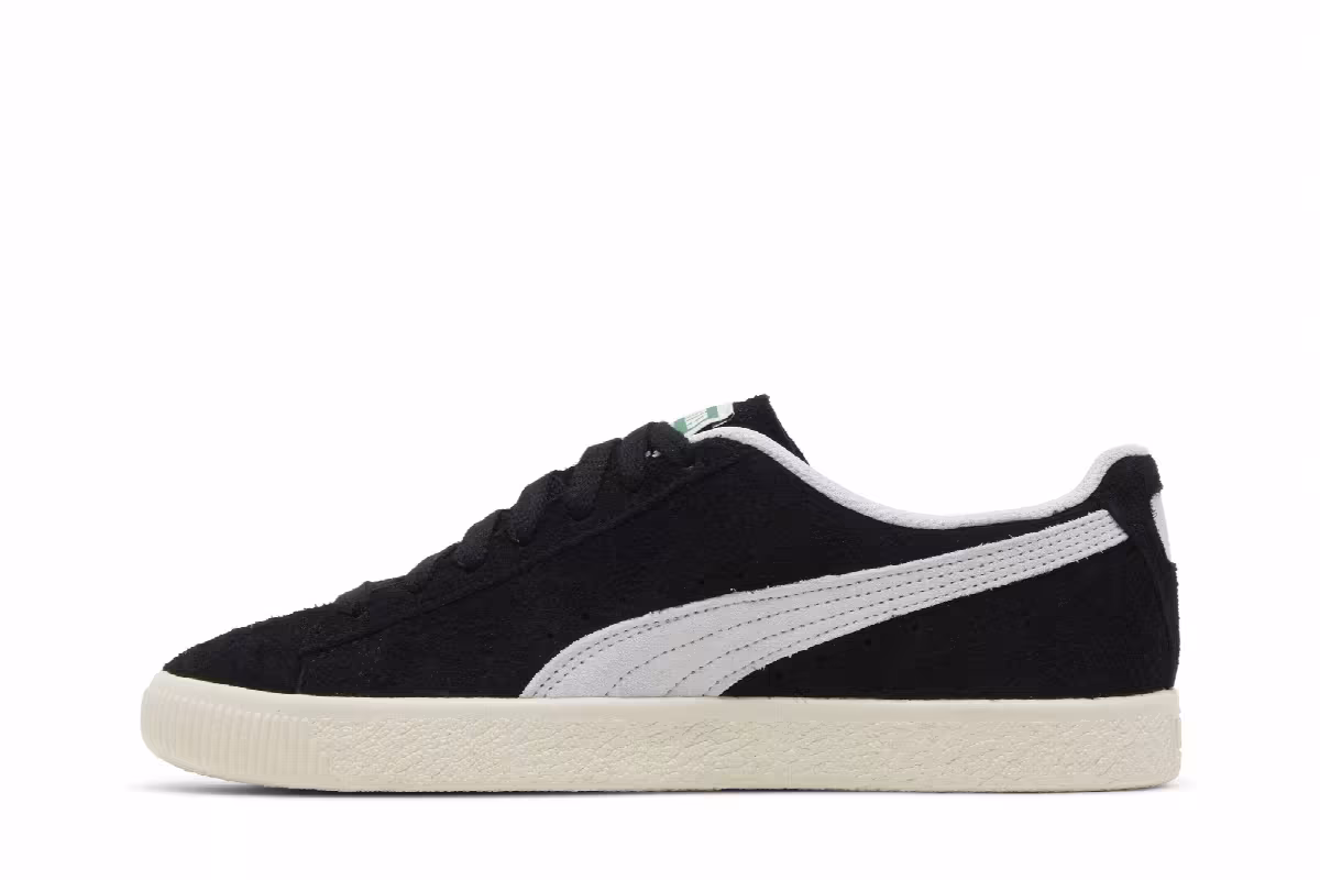 Puma Clyde Hairy Suede - Black, view 4