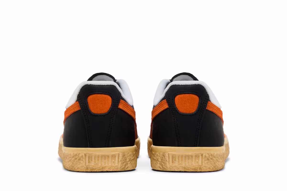 Puma Clyde Vintage Black Rickie Orange, view 7