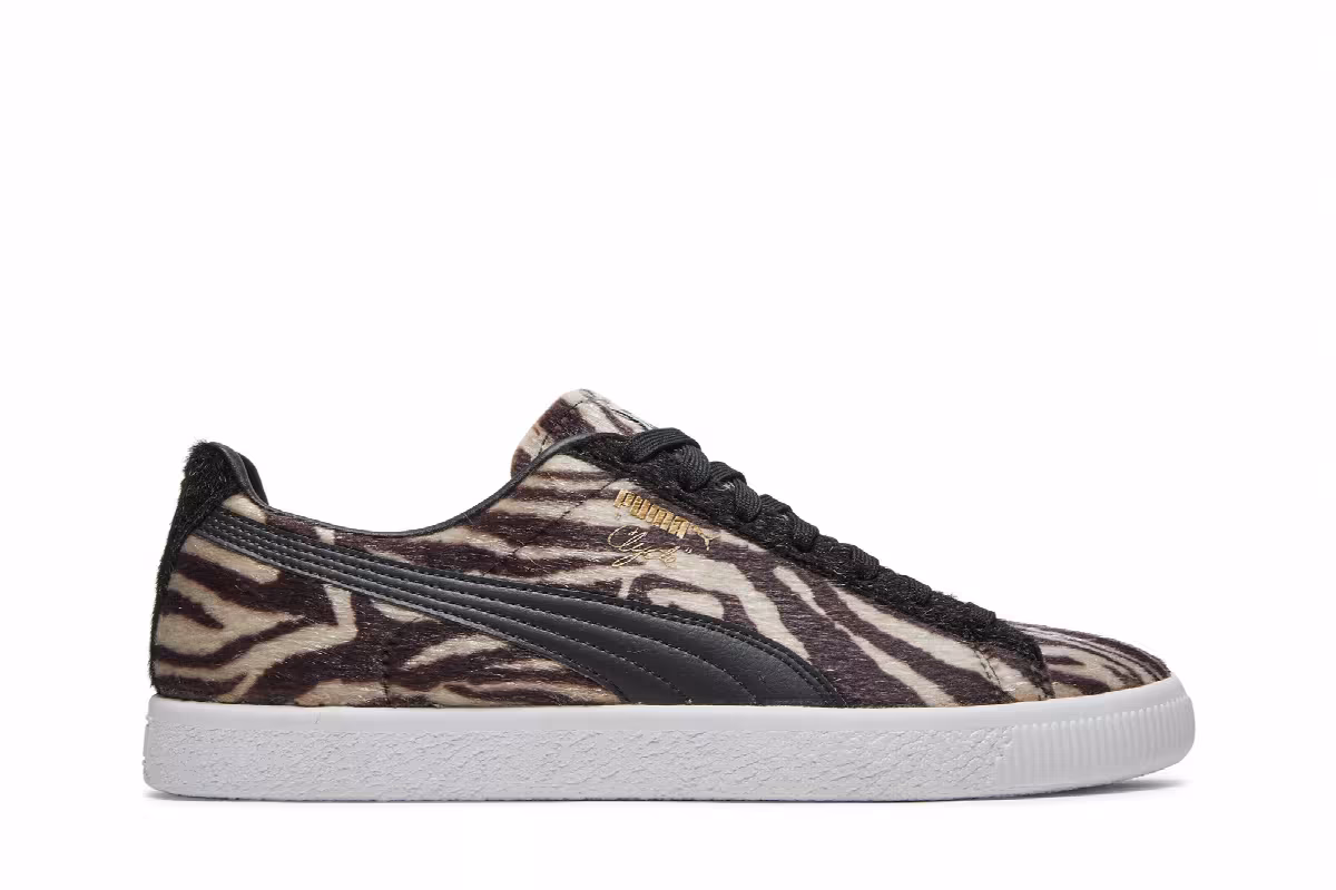 Puma Clyde Suits Zebra, view 2