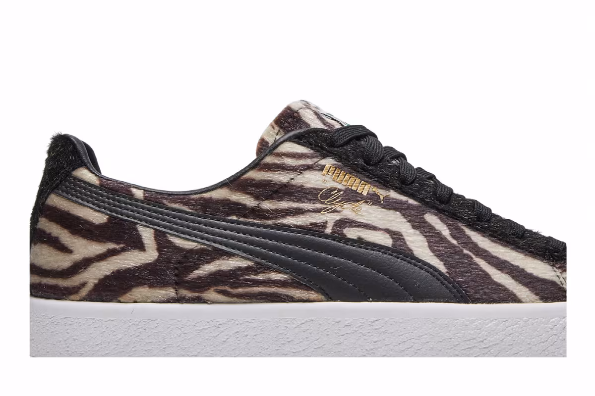 Puma Clyde Suits Zebra, view 3