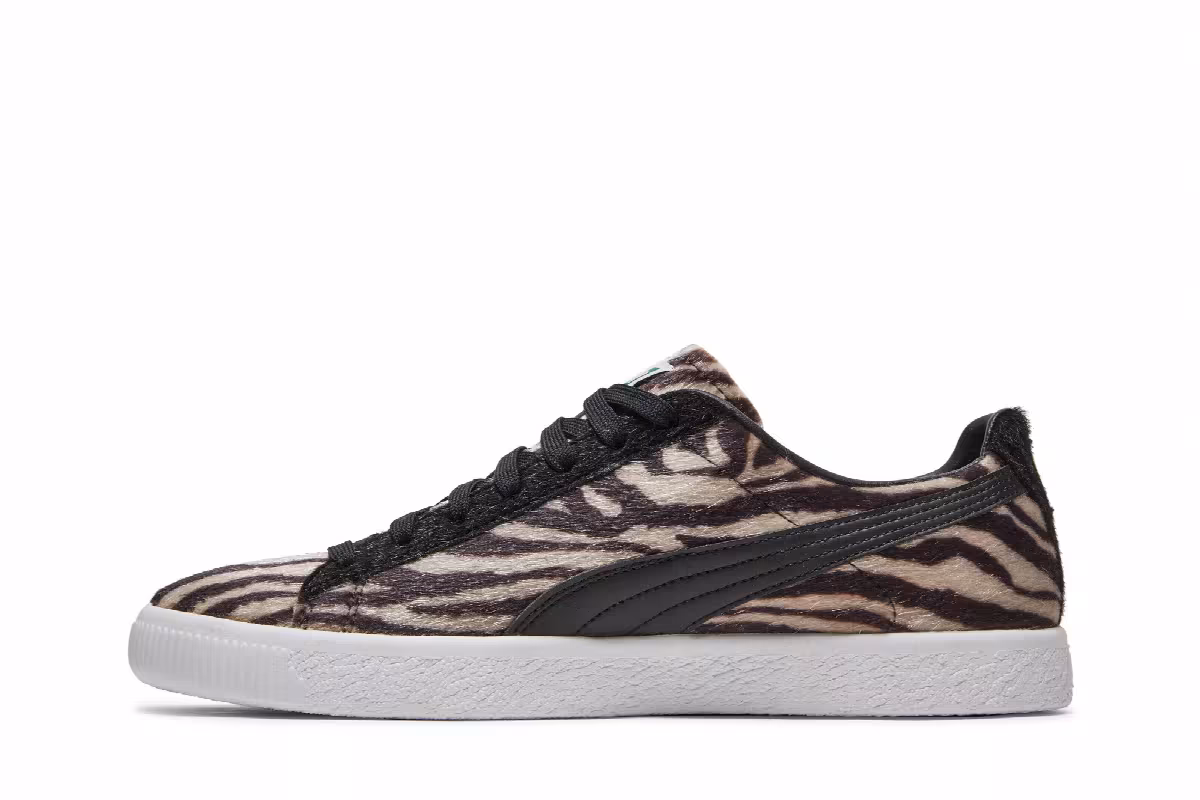 Puma Clyde Suits Zebra, view 4