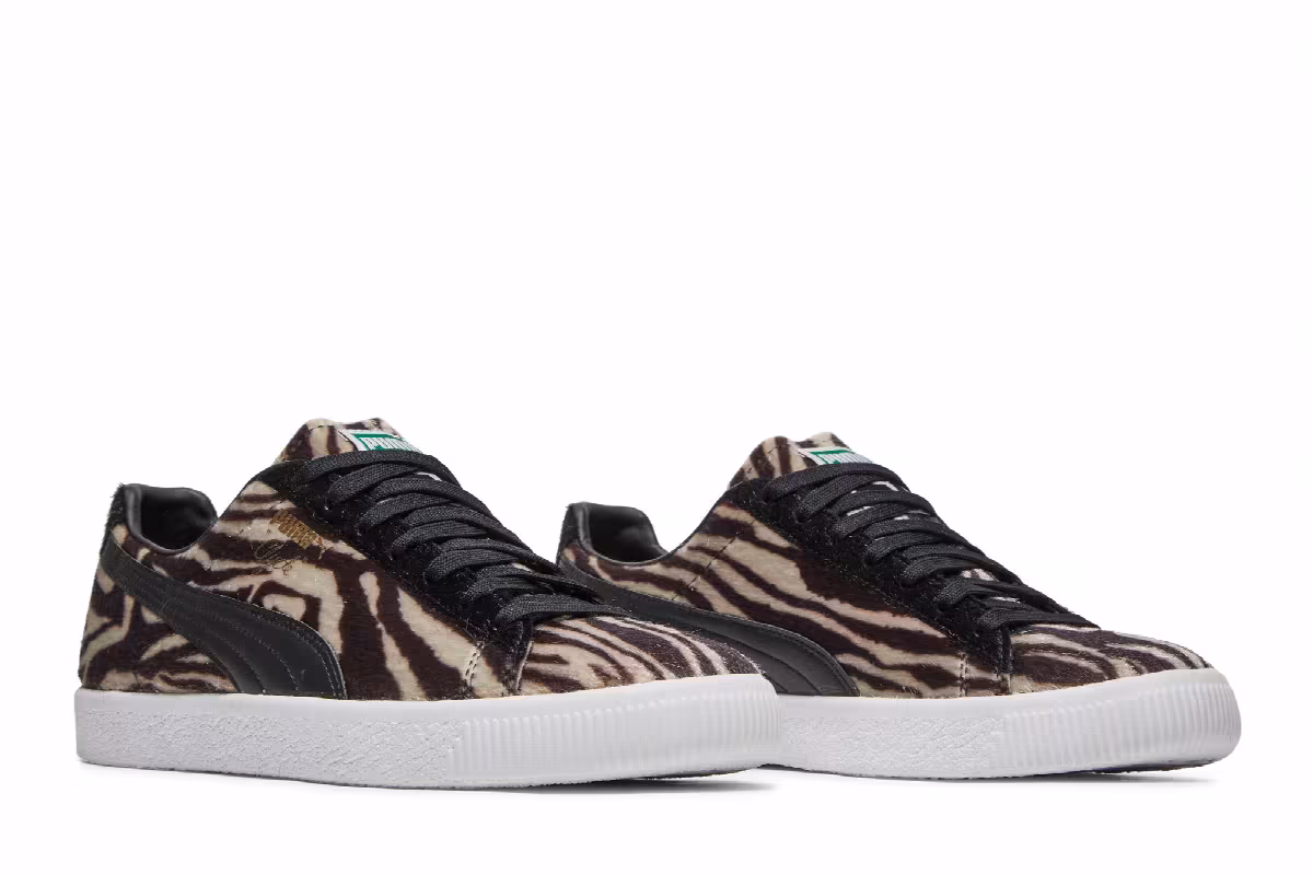 Puma Clyde Suits Zebra, view 9