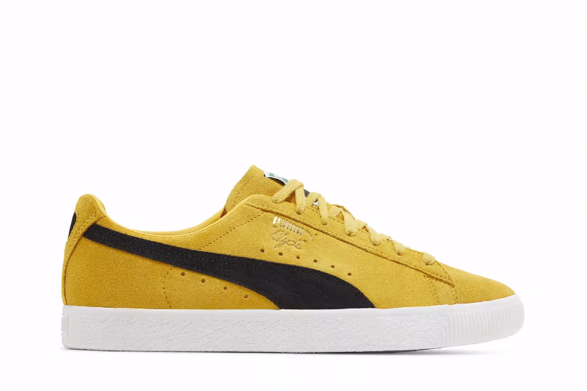 Puma Clyde OG Yellow Black, view 2