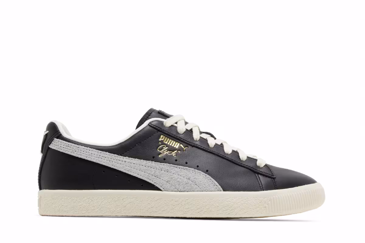 Puma Clyde Base Black Frosted Ivory, view 2