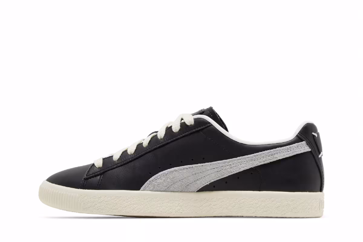 Puma Clyde Base Black Frosted Ivory, view 4