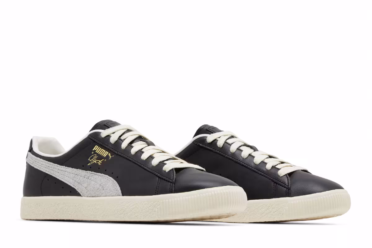 Puma Clyde Base Black Frosted Ivory, view 9