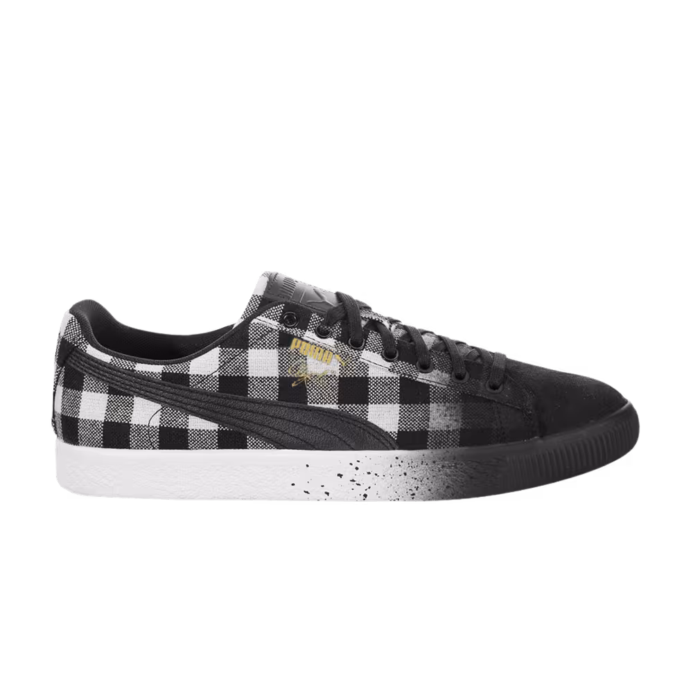 Puma Clyde White Buffalo Plaid