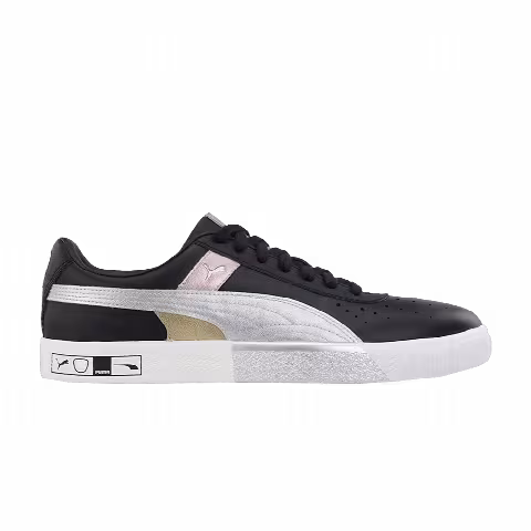 Puma Clyde Hacked Perf Toe Metal 'Black Silver'