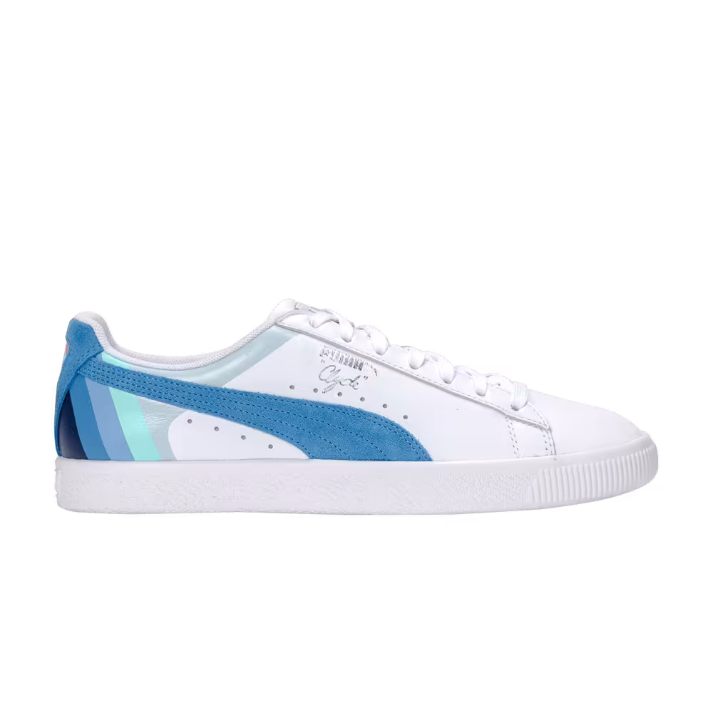 Pink Dolphin x Puma Clyde White French Blue