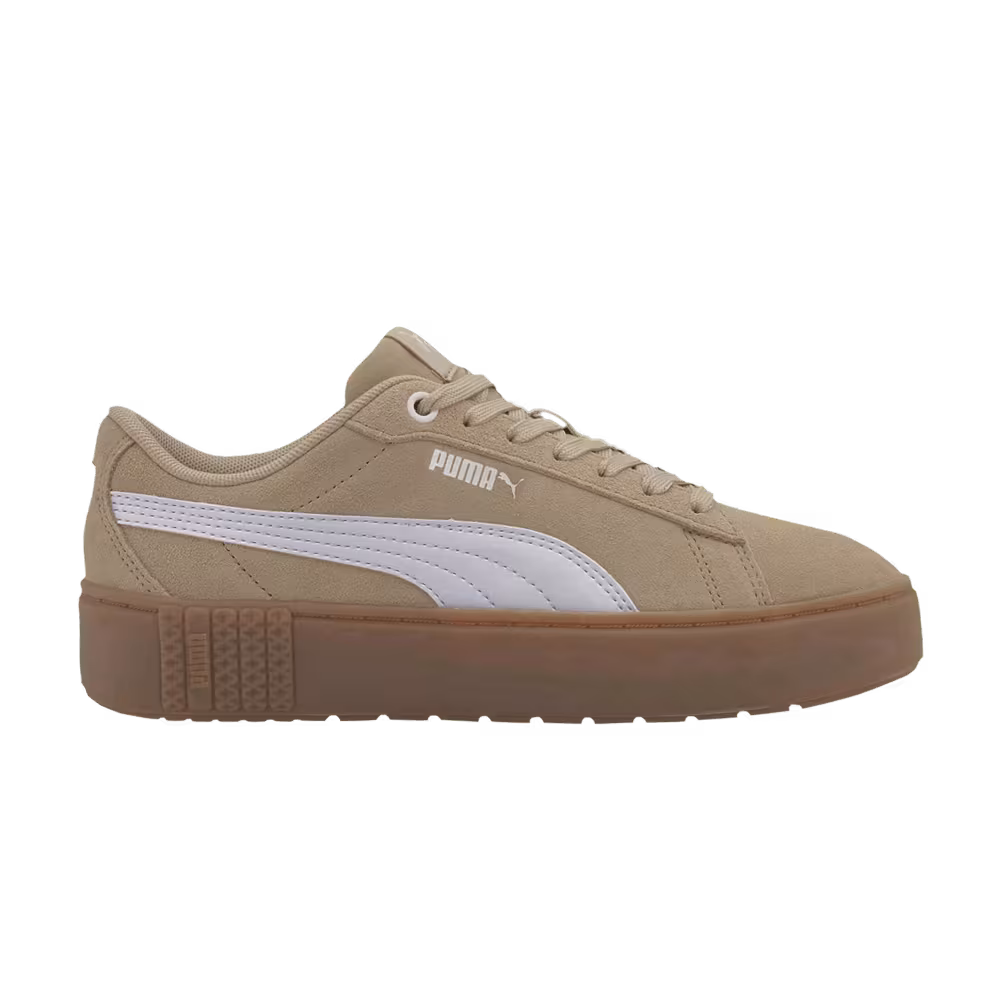 Puma Women's Smash Platform V2 Suede Pale Khaki