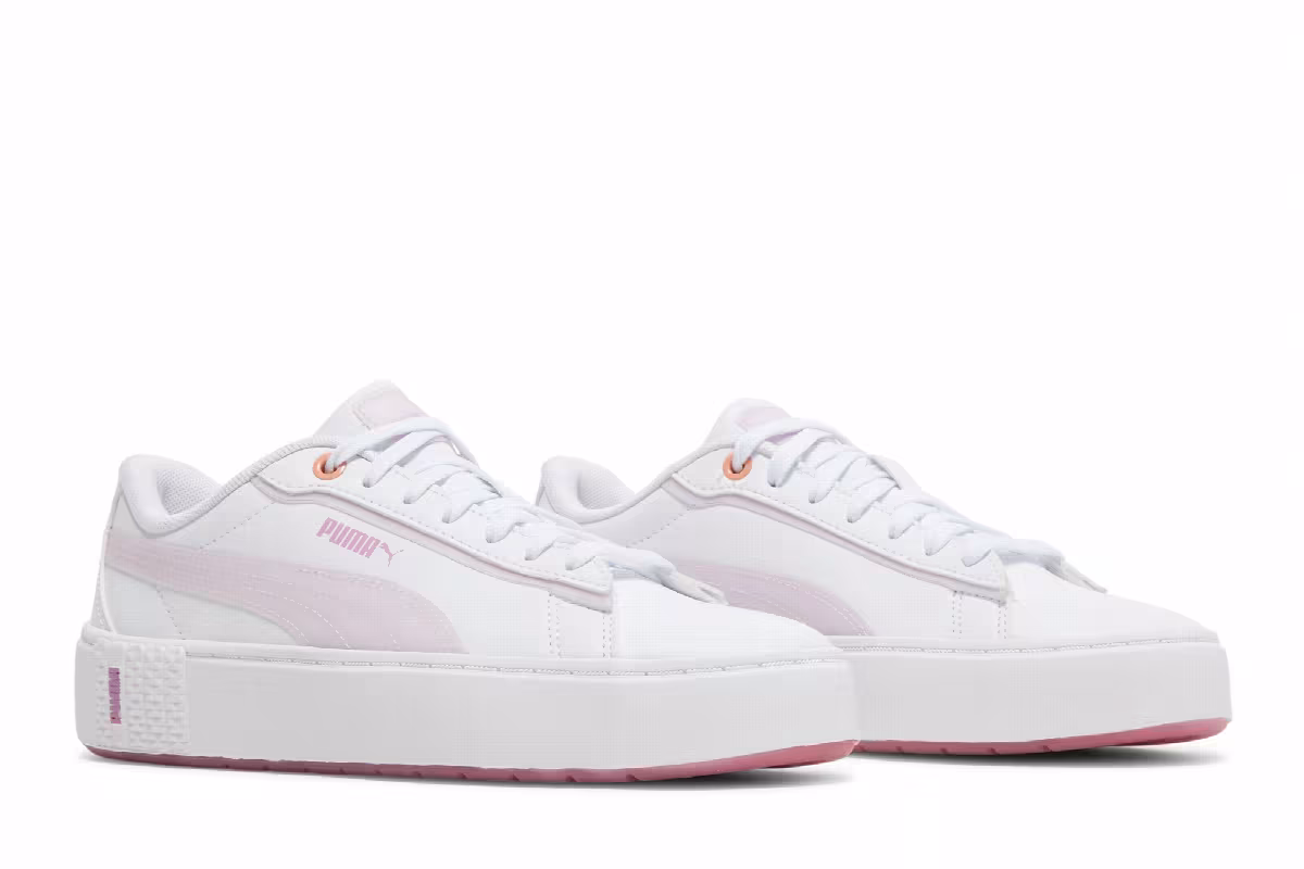 Puma Women's Smash Platform V2 Candy - White Lavender Fog, view 9