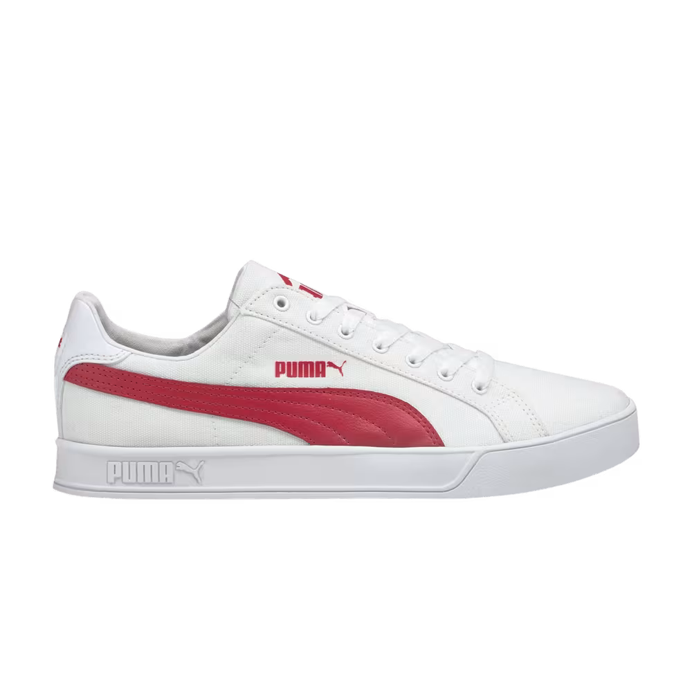 Puma Smash Vulc Canvas White American Beauty