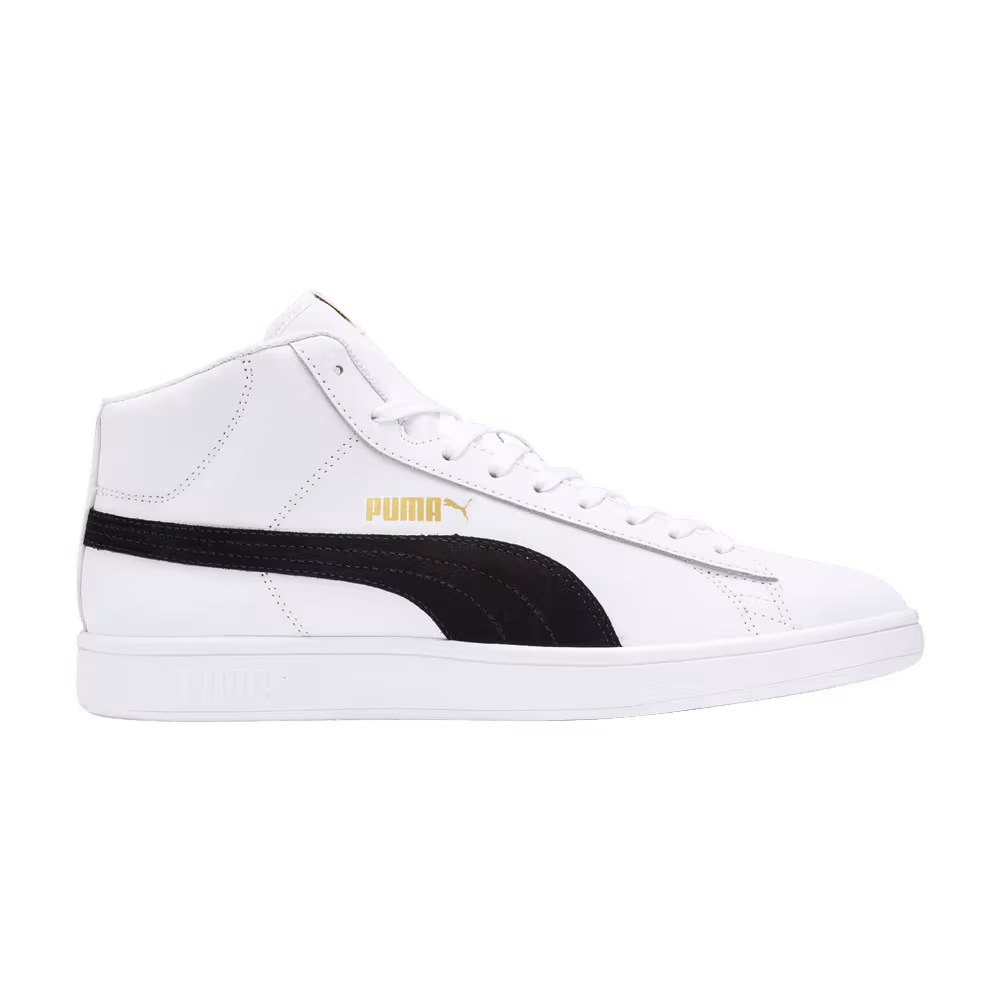 Puma Smash v2 Mid White Black