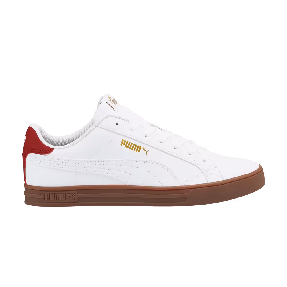 Puma Smash Vulc V3 Lo White Chili Oil Gum