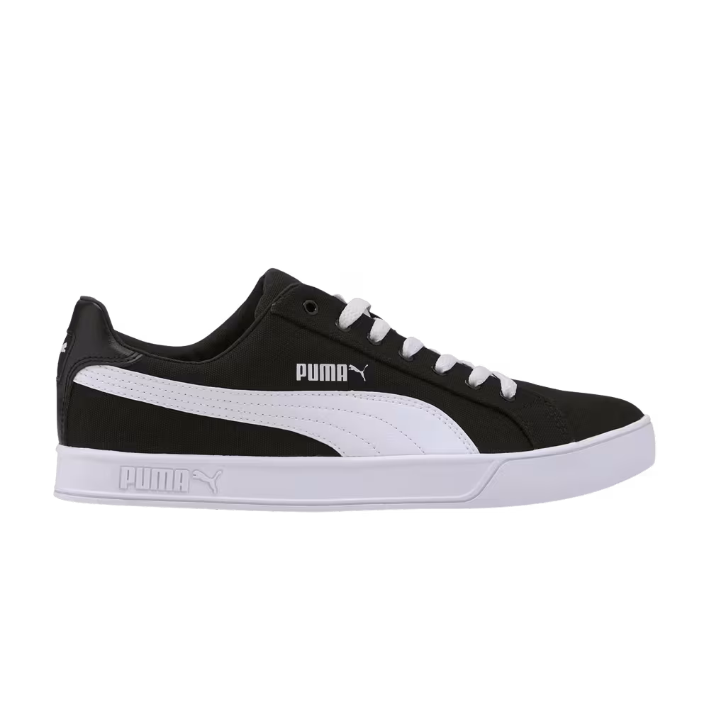 Puma Smash Vulc Canvas Black White