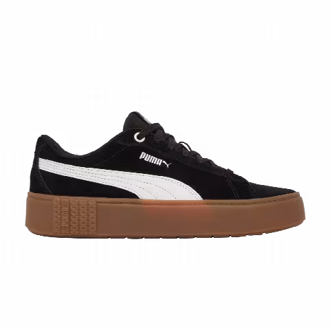 Puma Wmns Smash Platform v2 Suede 'Black Gum'
