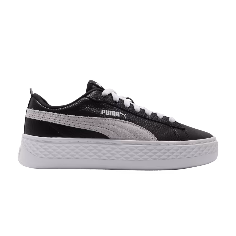 Puma Women's Smash Platform Leather Black