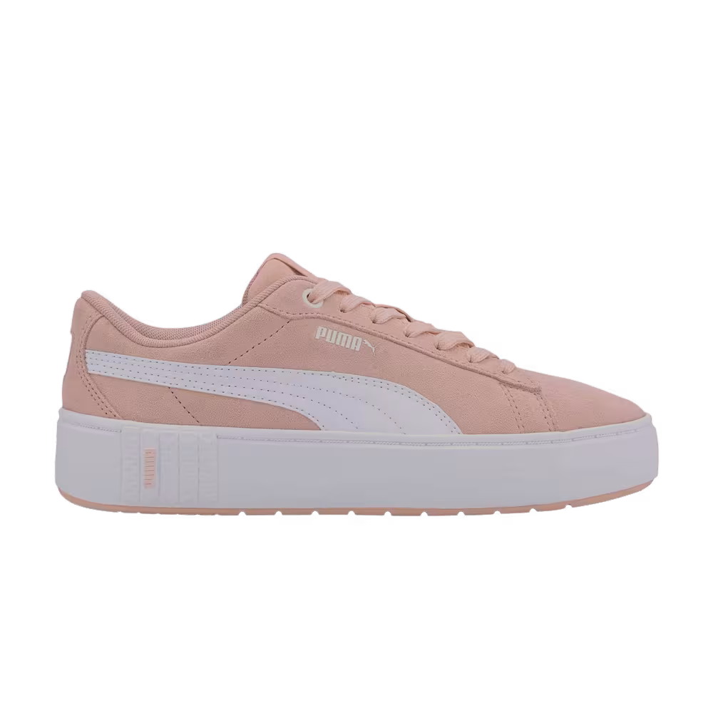 Puma Women's Smash Platform v2 Suede Peachskin