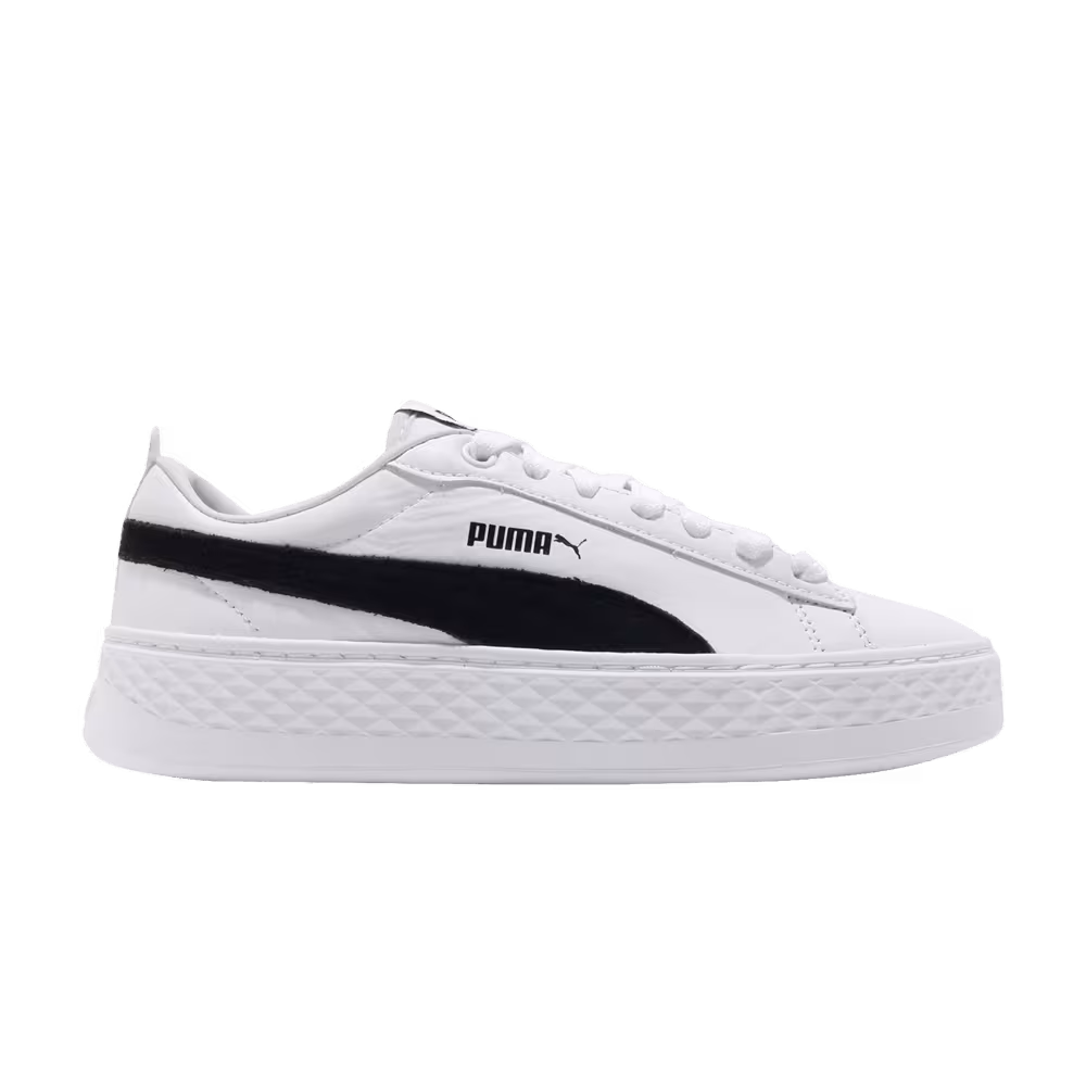 Puma Women's Smash Platform L White Black