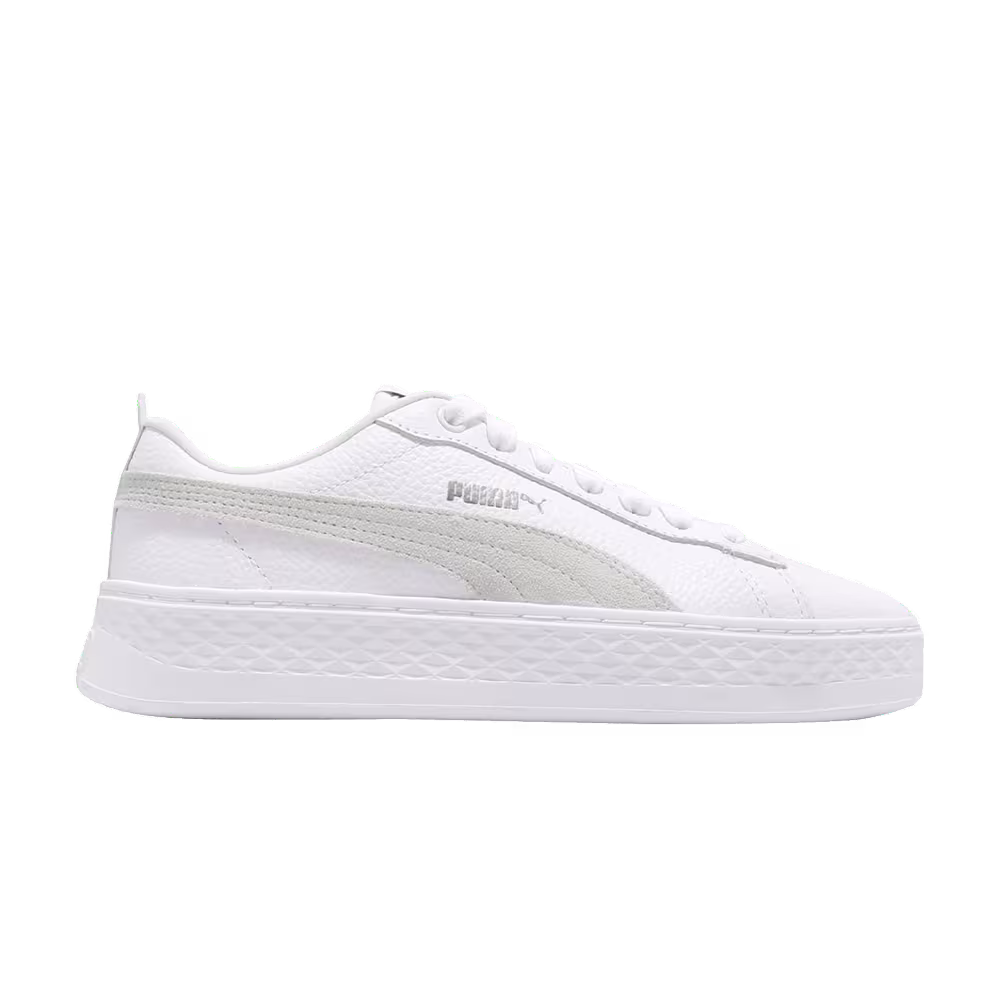 Puma Women's Smash Platform Low White