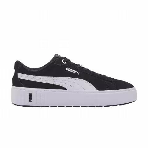 Puma Wmns Smash Platform V2 Suede 'Black White'