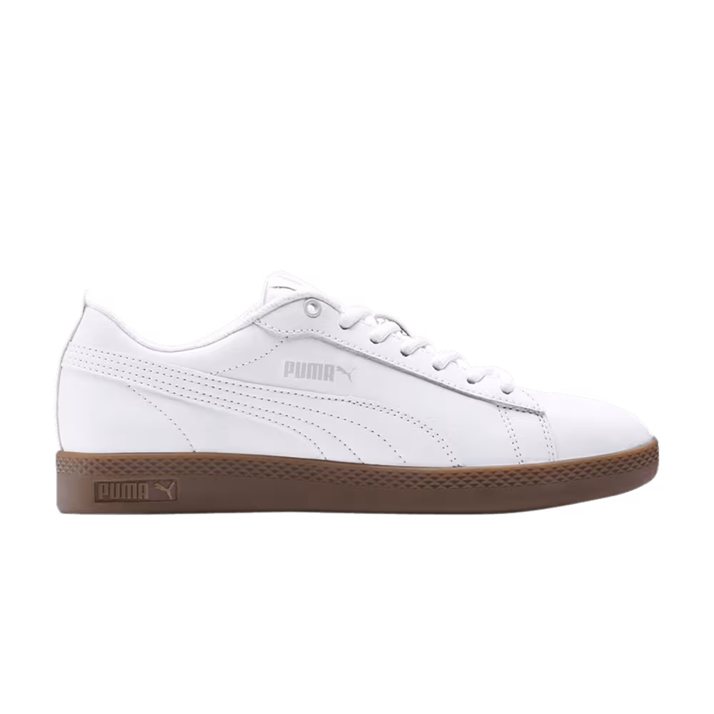 Puma Women's Smash V2 L White Gum