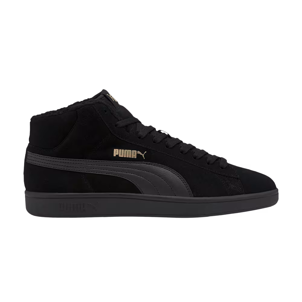 Puma Smash v2 Mid Winter Black Team Gold