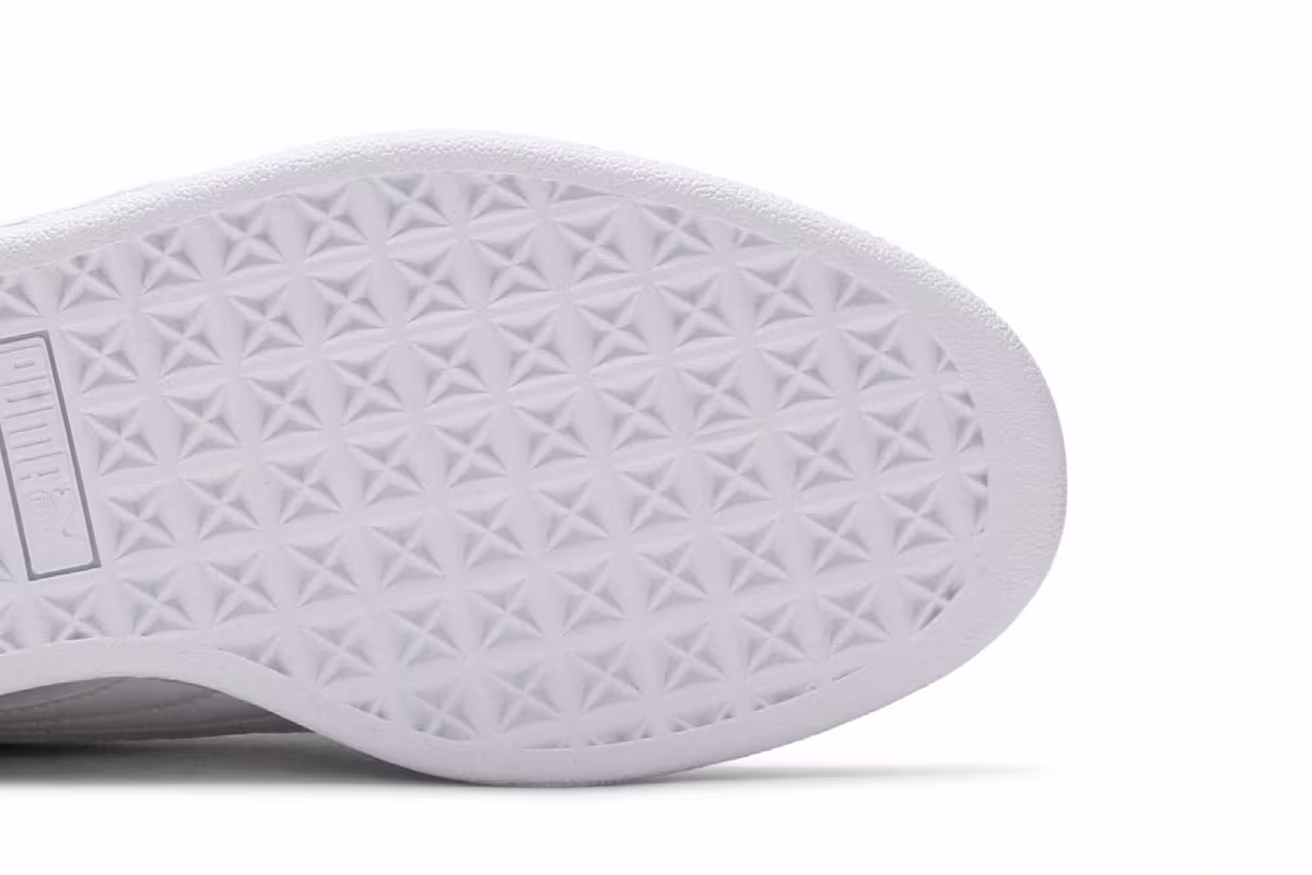 Puma Women's Basket Heart Patent White, view 6