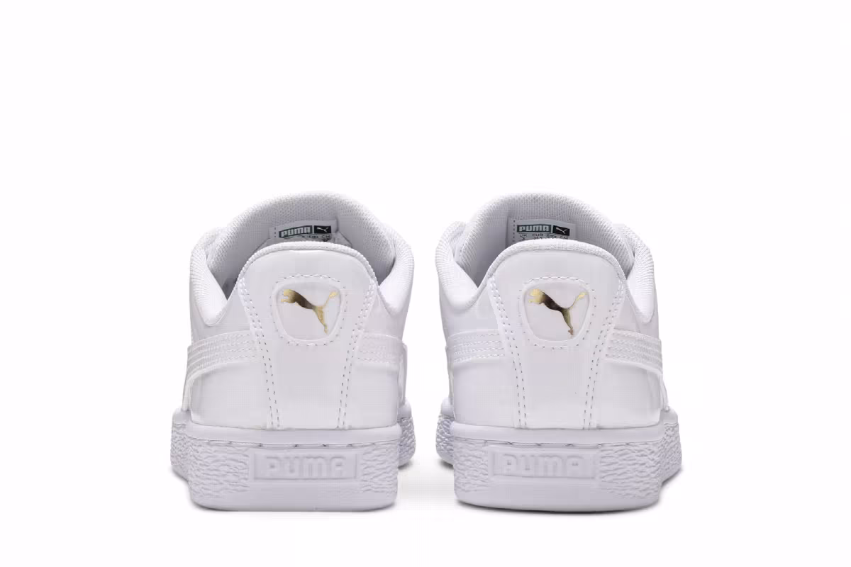 Puma Women's Basket Heart Patent White, view 7