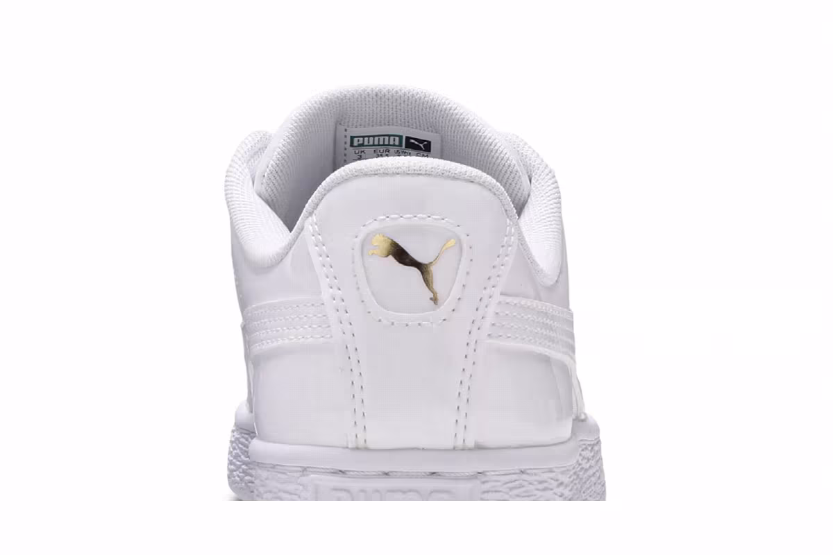 Puma Women's Basket Heart Patent White, view 8